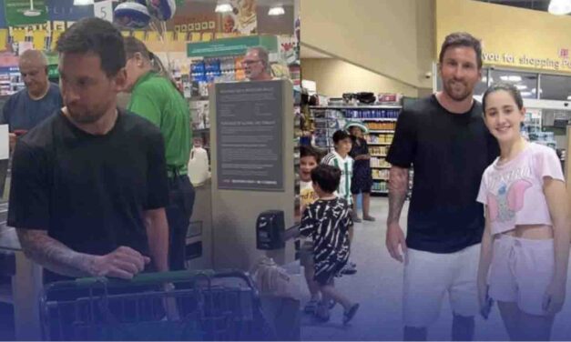 Lionel Messi de compras en un Publix de Miami