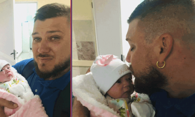 Raúl Lora da la bienvenida a su hija